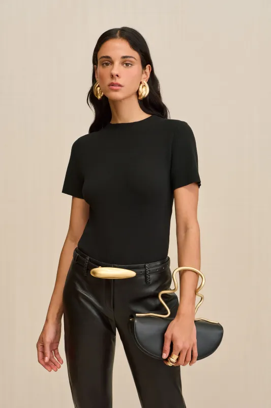 MILIOS KNIT TOP - BLACK sold by Cult Gaia