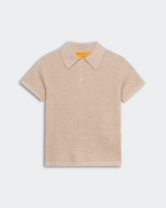 Shrunken Polo - Oatmeal sold by Guest In Residence