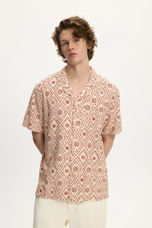 Linen Printed Yacht Shirt 2.0 sold by Kuwallatee