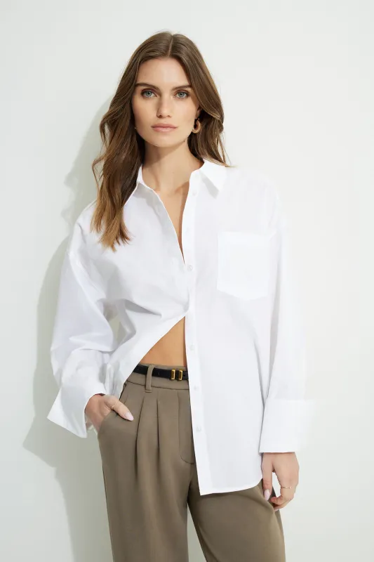 Monroe Oversized Poplin Shirt sold by Dynamite