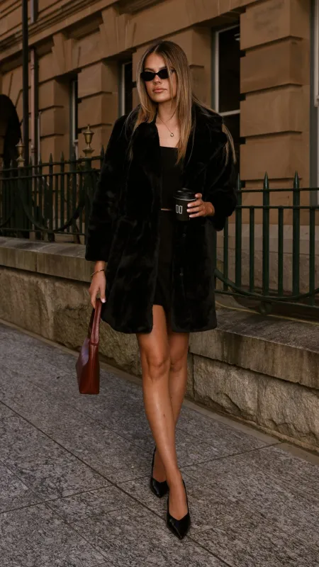 Josie Coat - Black sold by Billy J