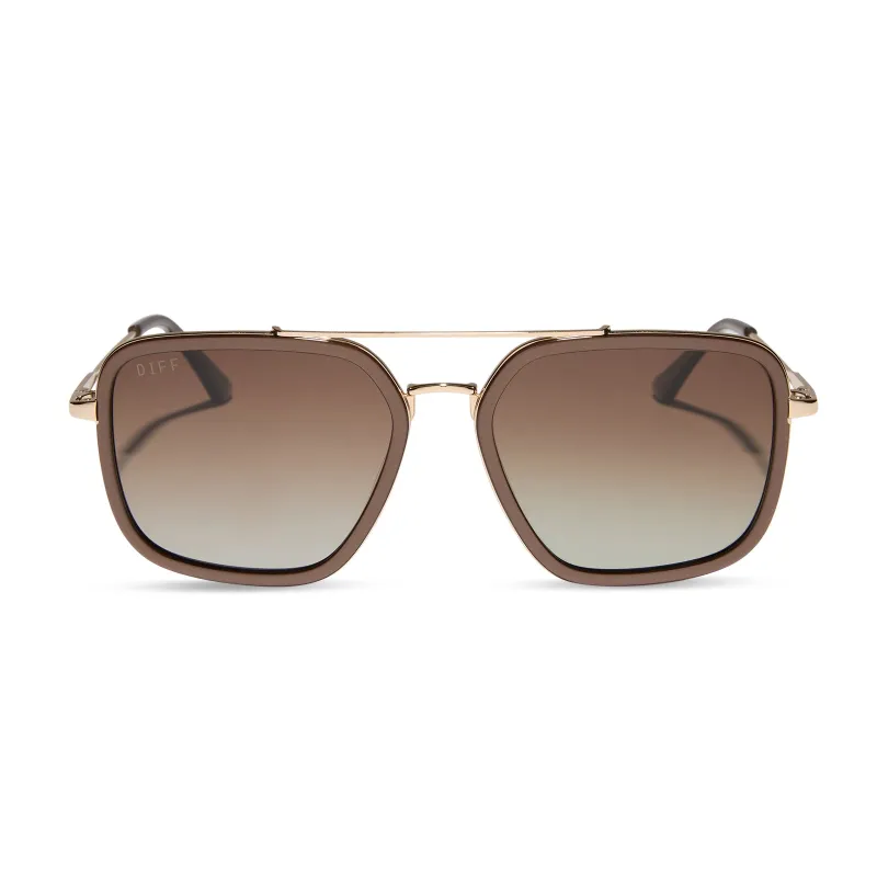 JORDAN - MOSCOW MULE + BROWN GRADIENT + POLARIZED SUNGLASSES sold by Diff Eyewear