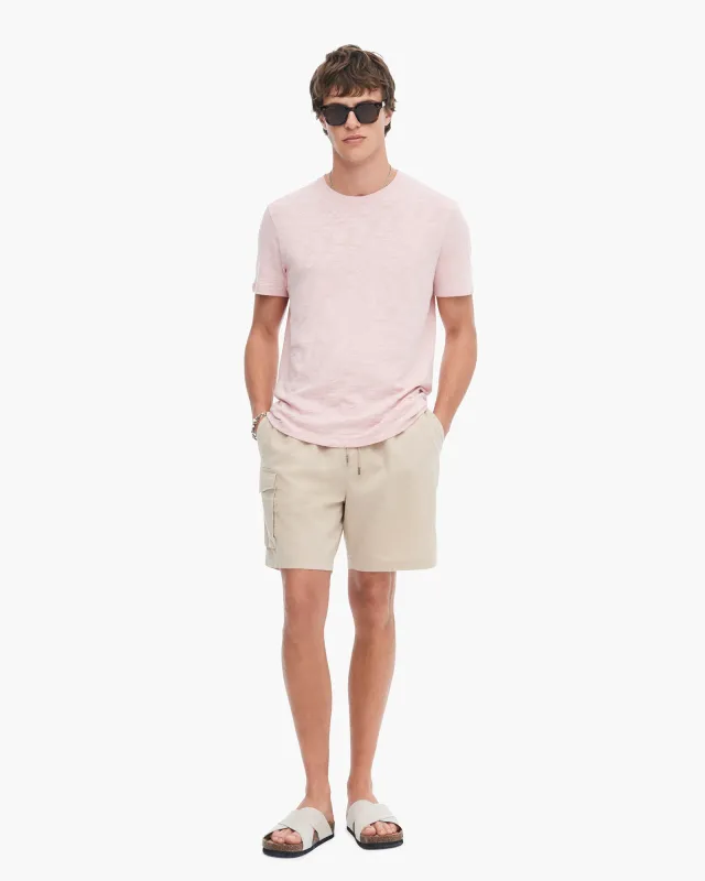 Slub Jersey Crew Neck Tee - English Rose sold by ATM Anthony Thomas Melillo