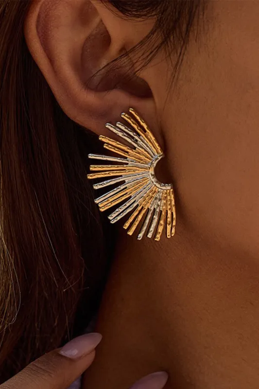 Metal Irregular Earring sold by Micas
