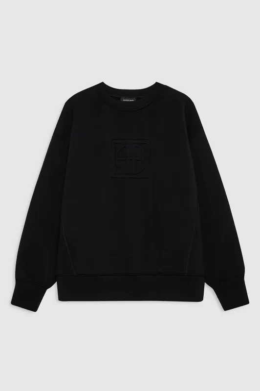 Alto Sweatshirt Framed Monogram - Black sold by Anine Bing