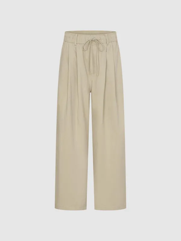 Drawstring Wide-Leg Pants sold by Urban Revivo