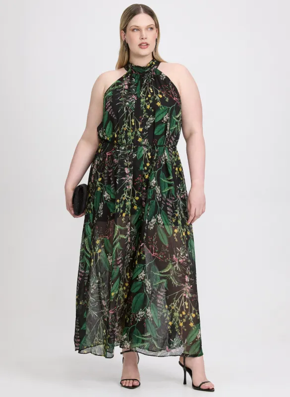 Floral Halter Jumpsuit sold by Laura