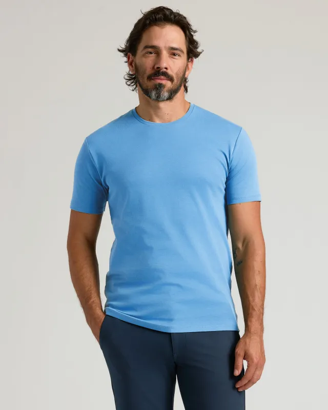 Cerulean Premium Pima Crew Neck sold by True Classic