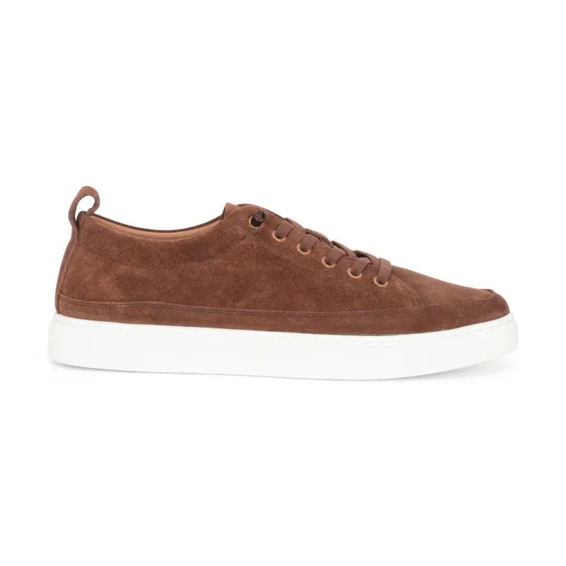 Josh - Men's Brown Suede Leather Trainers sold by Tru Clothing
