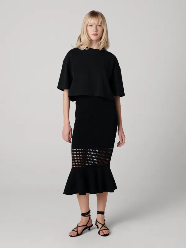 Georgia Eyelet Knit Skirt sold by Diane Von Furstenberg