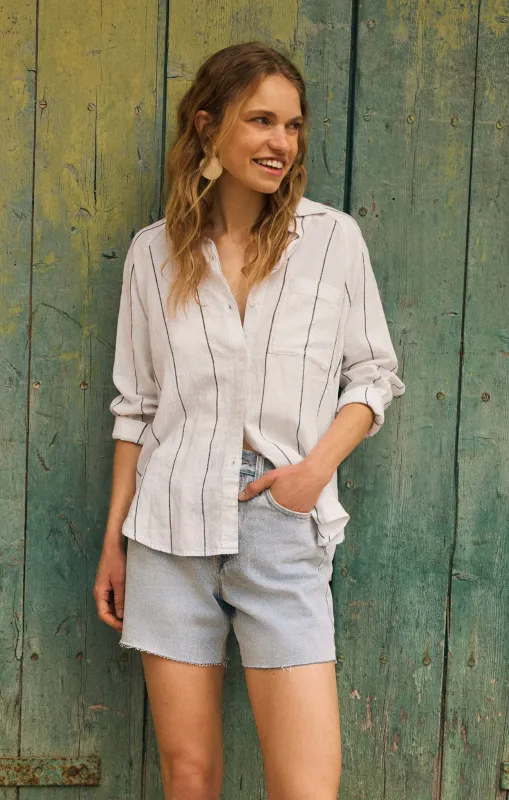 Perfect Linen Striped Top sold by Z Supply