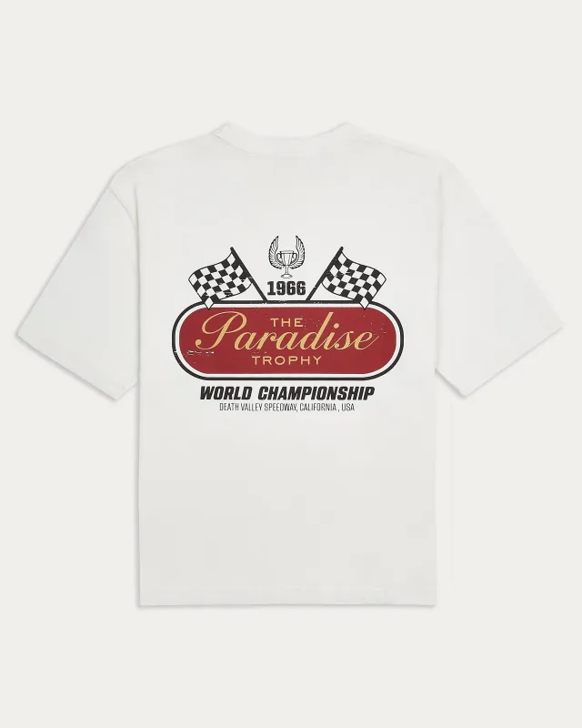 Paradise Trophy Boxy T-Shirt - Off White sold by P & Co