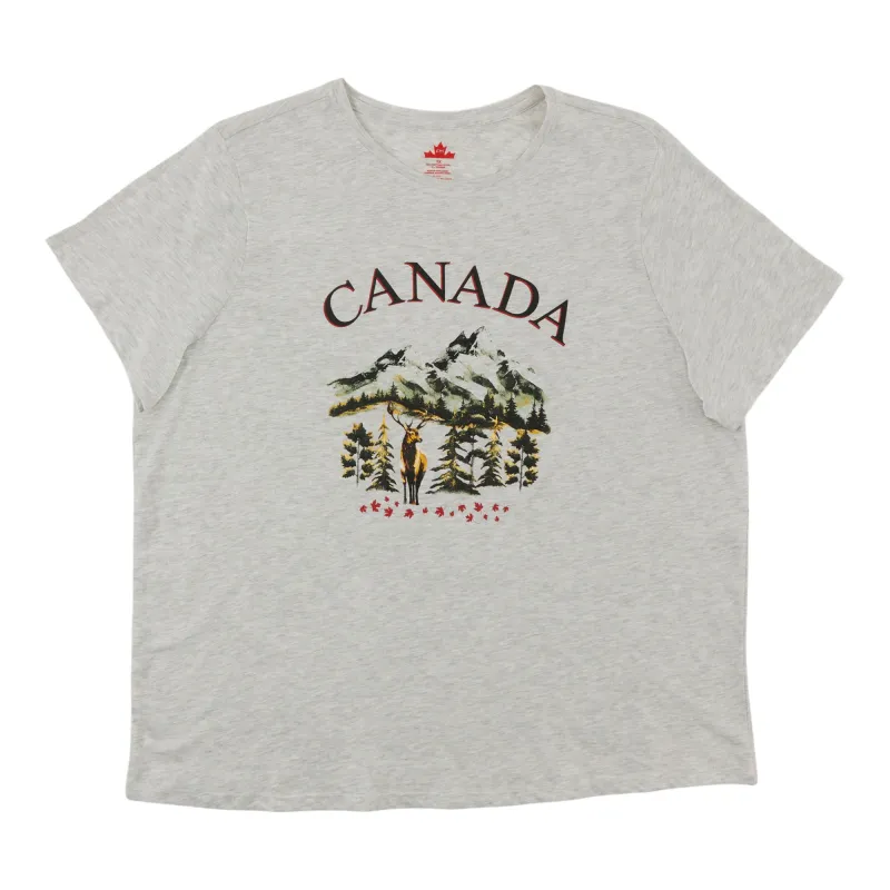 Canada EH Women's Plus Scooped Canada Tee sold by Giant Tiger