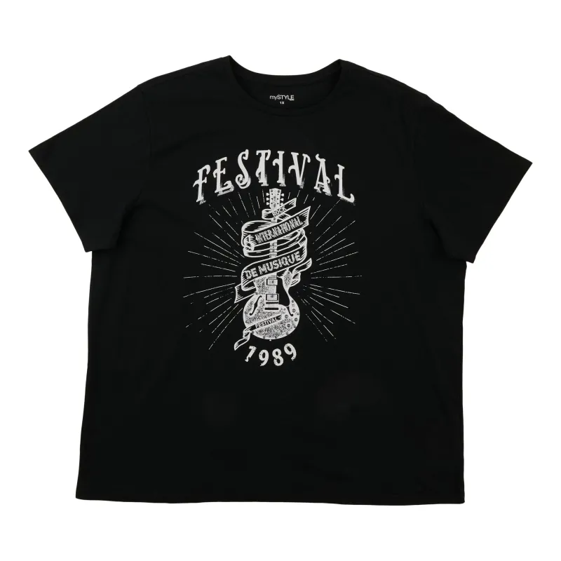 mySTYLE Women's Plus Crew Neck T-Shirt sold by Giant Tiger