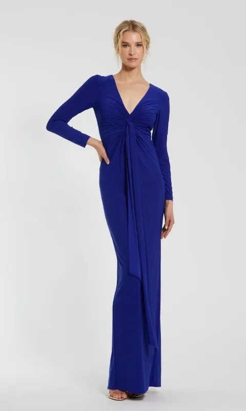 Cobalt Blue Formal Gown: Mac Duggal 44064 sold by PromGirl