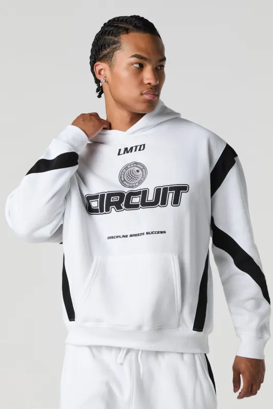 Haut à capuchon en molleton avec imprimé Racing sold by Urban Planet
