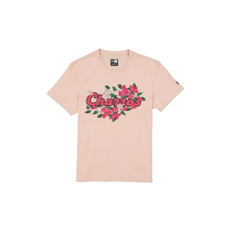 Charros De Jalisco Pale Pink Floral T-Shirt sold by New Era