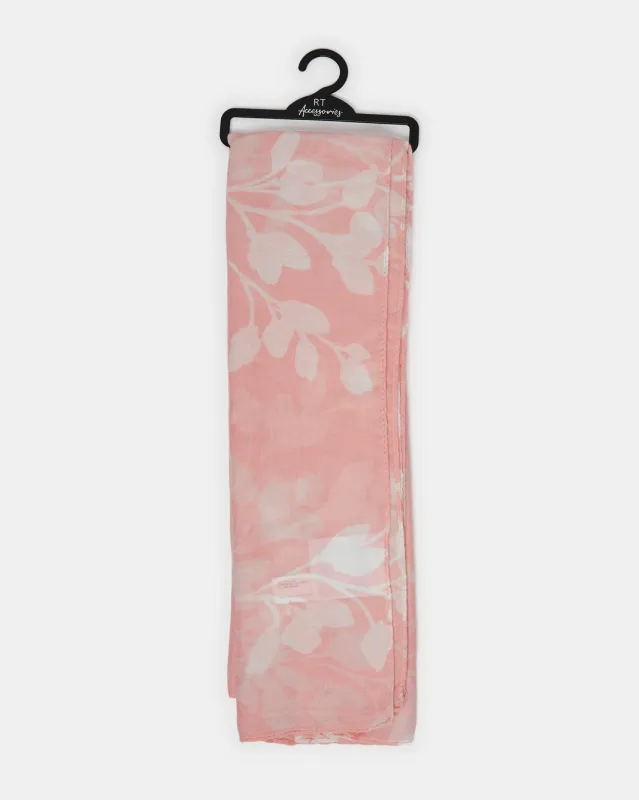 Women Pink Printed Scarf sold by Redtag