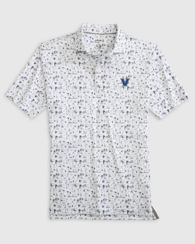 Villanova Ballpark Printed Performance Jersey Polo sold by Johnnie-O