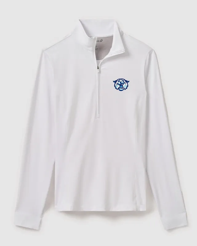 Women's Villanova Susie Performance 1/4 Zip - Wildcat Logo sold by Johnnie-O