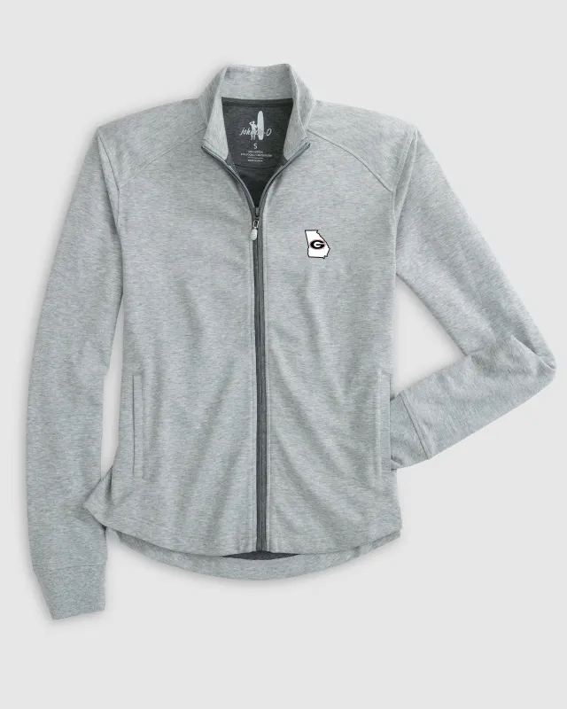 Women's Georgia Tomi Full Zip Jacket - State Logo sold by Johnnie-O