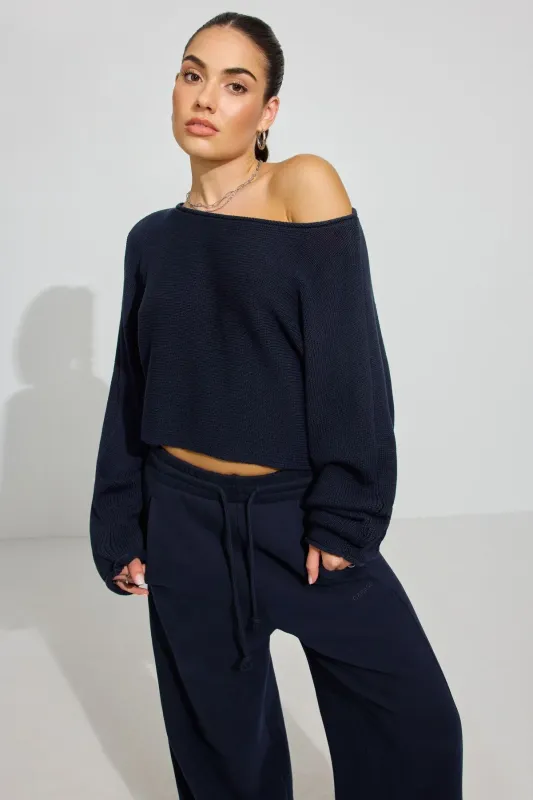 Supersoft Loose Crop Sweater sold by Garage