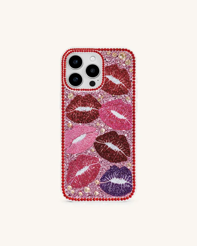 Kiss of Glamour Phone Case - Multicolor Red sold by JW PEI