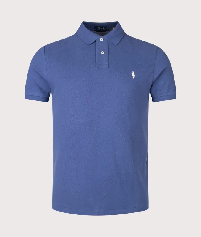 Custom Slim Fit Mesh Polo Shirt sold by EQVVS