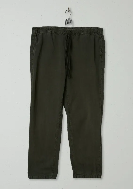 Reworn Mens Herringbone Trousers Size XL (032) | Dark Moss sold by TOAST
