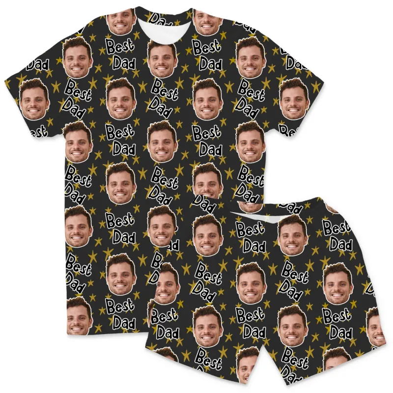 Men's Best Dad Personalised PJs - Shorts Set sold by Super Socks