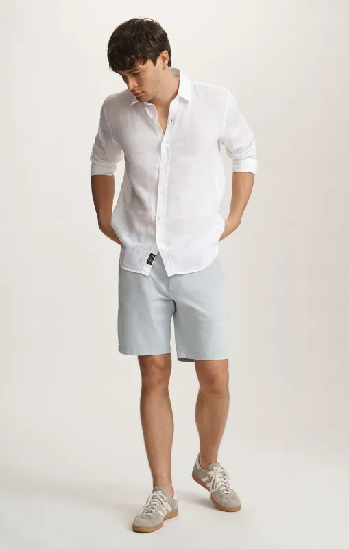 JACOB CROP SHORTS IN ICE BLUE CASUAL TWILL sold by Mavi