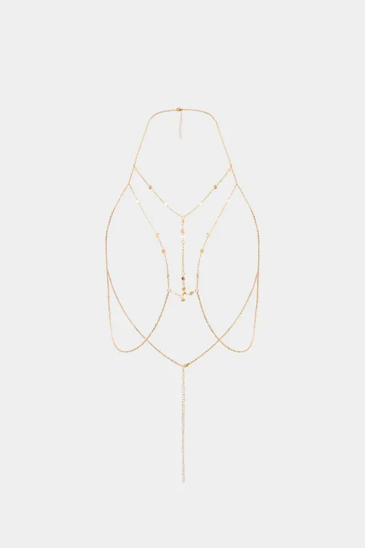 Sequins Discs Bikini Body Chain sold by Micas