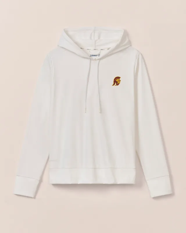 Women's Southern California Nalla Performance Hoodie - Trojan Logo sold by Johnnie-O
