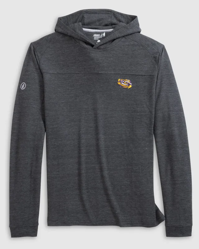 Louisiana State Remmy Lightweight Performance Hoodie - Tiger Eye Logo sold by Johnnie-O