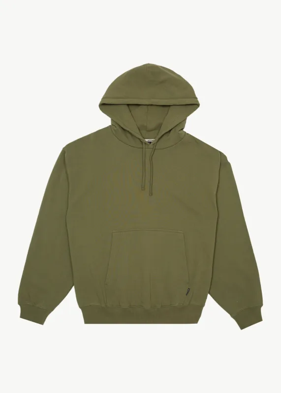 AFENDS Mens Genesis - Boxy Hoodie - Military sold by Afends