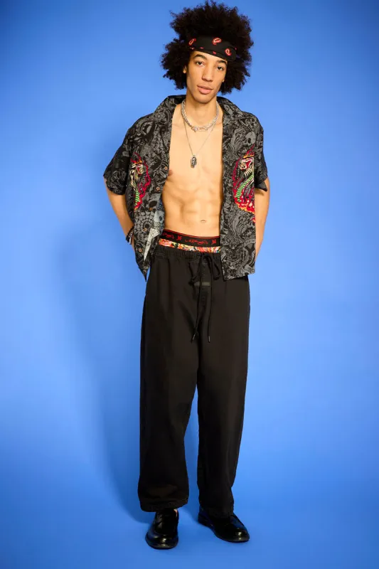 Cobra Flame Boxy Camp Shirt sold by Ed Hardy