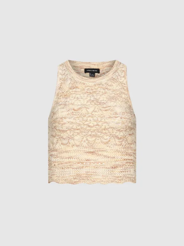 Knitted Sleeveless T-Shirts sold by Urban Revivo