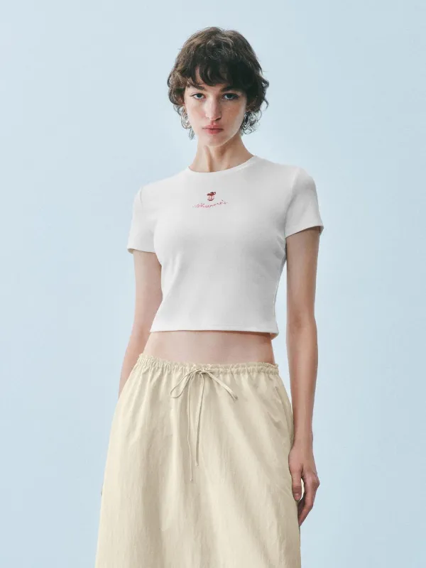 Cropped Short Sleeve T-Shirts sold by Urban Revivo