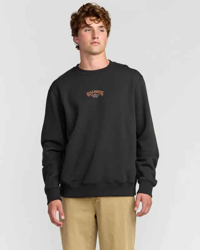 Short Sands Crewneck Sweatshirt - Washed Black sold by Billabong