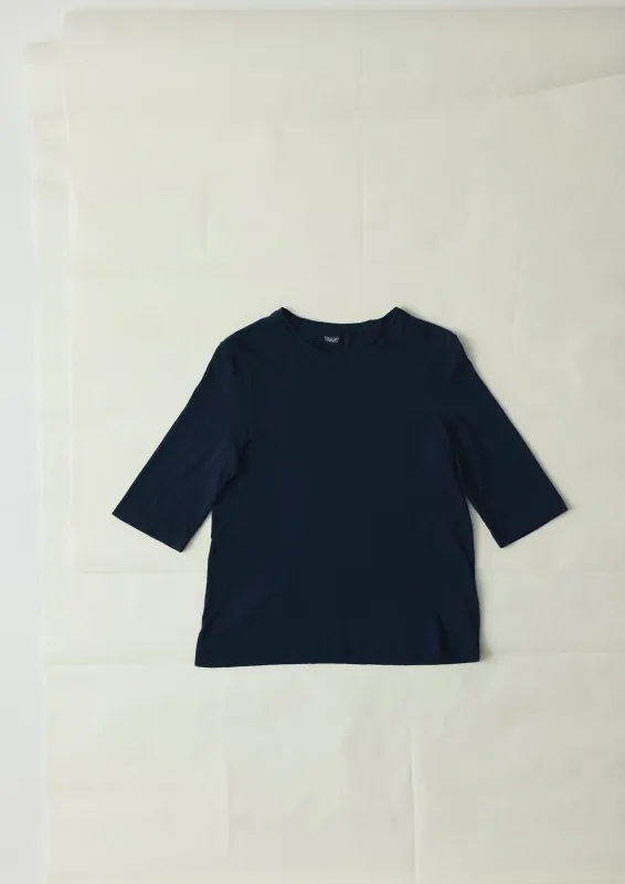 Cleo Cotton Tee | Indigo sold by TOAST