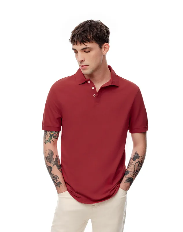 Polo slim algodón roja hombre sold by Gef