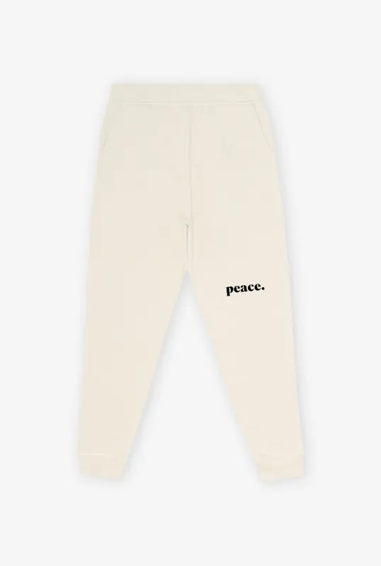 Peace Essentials Jogger - Ivory sold by Peace-Collective