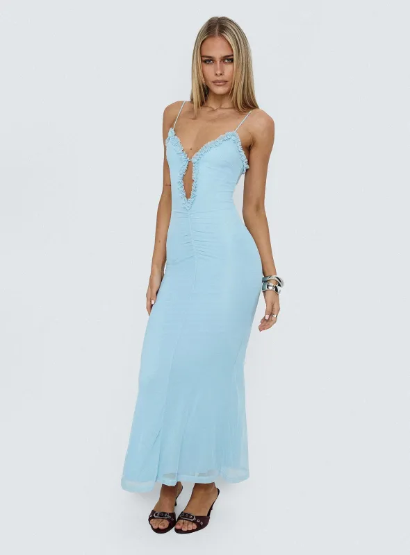 Capisce Maxi Dress Light Blue sold by Princess Polly