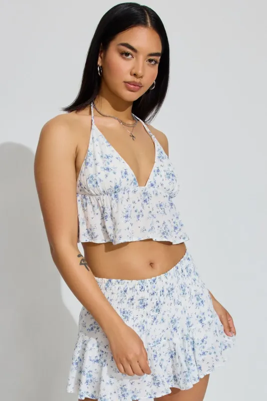 Madison Apron Back Halter Top sold by Garage