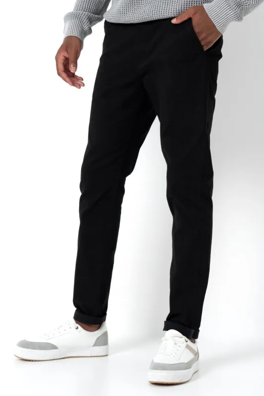 Chino Pants _ 157333 _ Black sold by Refinery