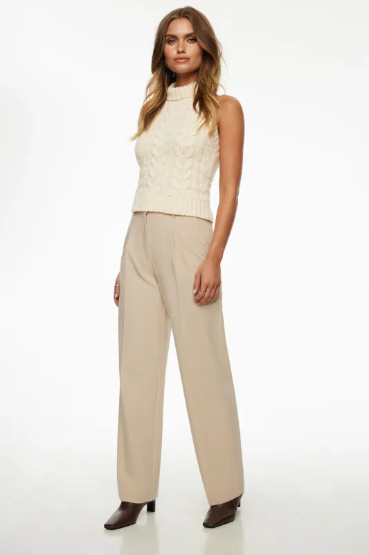 Sofia Pleated Straight Pants sold by Dynamite
