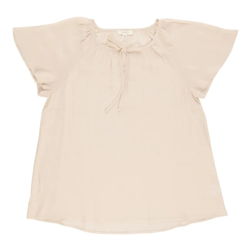 Women's V-Neck Flutter Sleeve Blouse sold by Giant Tiger