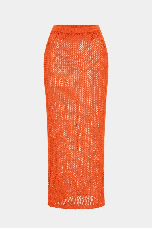 Knit Solid Cut Out Skirt sold by Micas