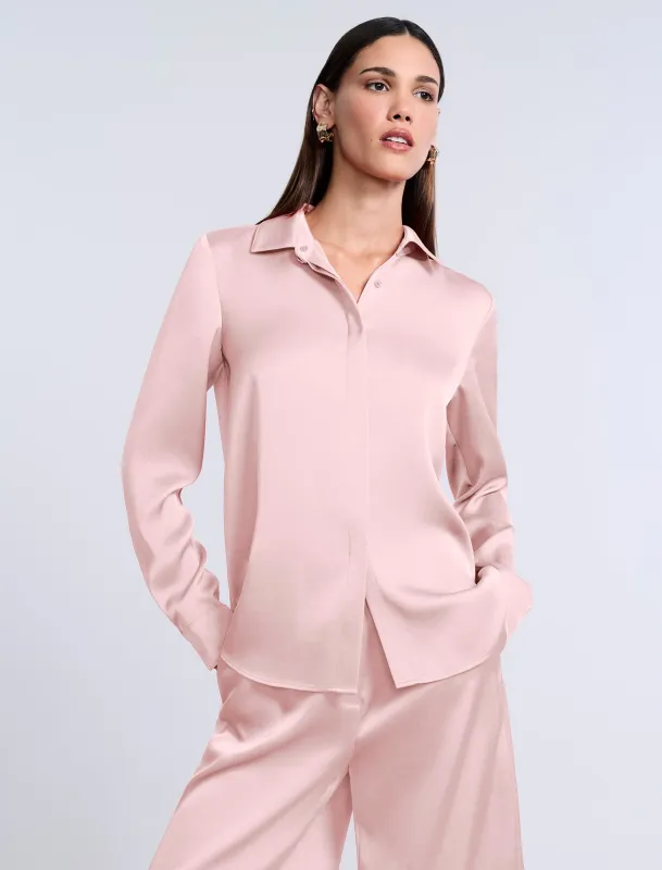 Washed Relaxed Button Down sold by BCBGMaxAzria
