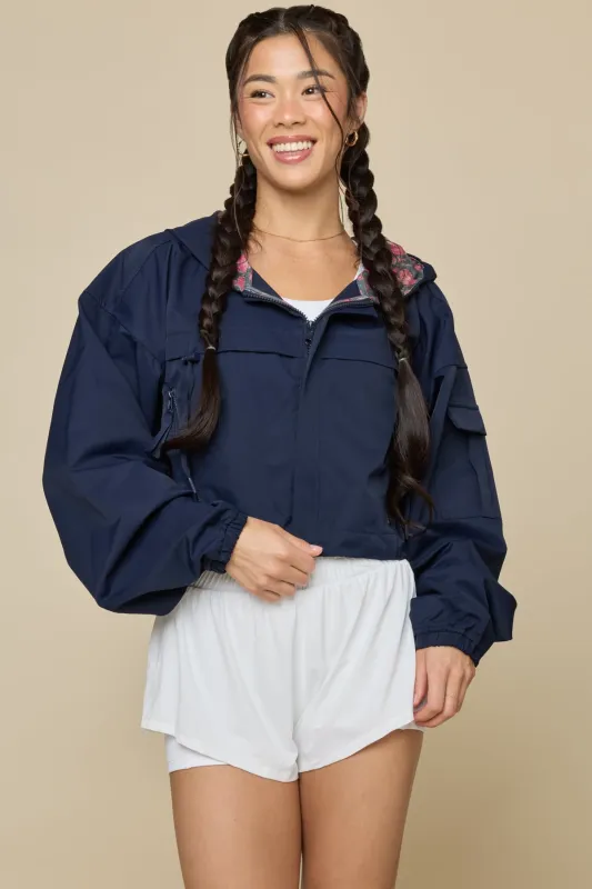 Packable Windbreaker - Cosmic Navy sold by POPFLEX